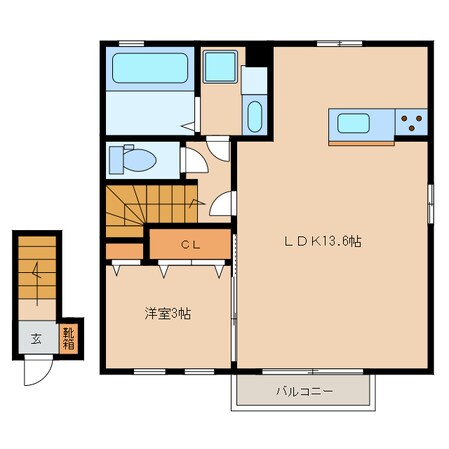 ハレルアナの物件間取画像